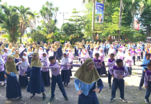 Senam Ceria dan Edukasi Tertib Lalin Warnai Jeda Pasca-ASAS MI Al Tanbih di DPRD