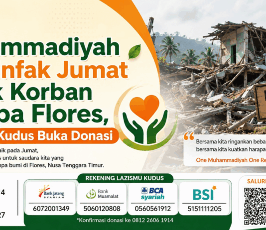 PP Muhammadiyah Ajak Umat Salurkan Infak Jumat untuk Korban Gempa Flores, Lazismu Kudus Buka Donasi