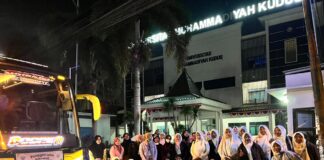 53 Kader Nasyiatul Aisyiyah Kudus Berangkat Ikuti Muktamar XV di Universitas Muhammadiyah Surakarta