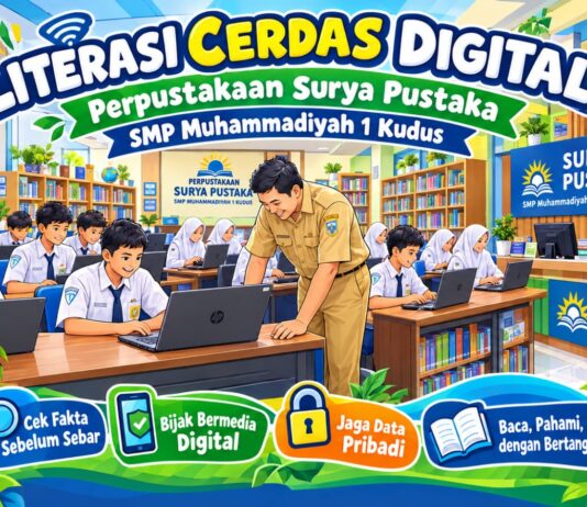 Memanusiakan Dunia Digital: Misi Luhur Perpustakaan Surya Pustaka SMP Muhammadiyah 1 Kudus